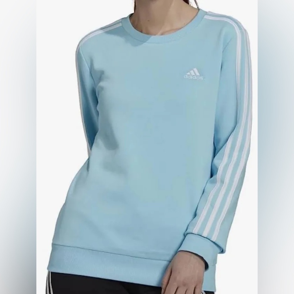 Adidas 3S FL Sweatshirt Bliss Blue Size XL
